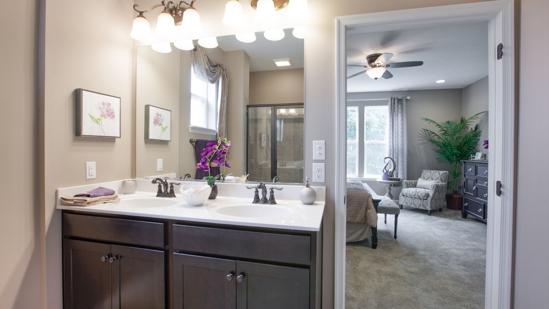 Model home photos of similar floorplans, not pictures of actual home.