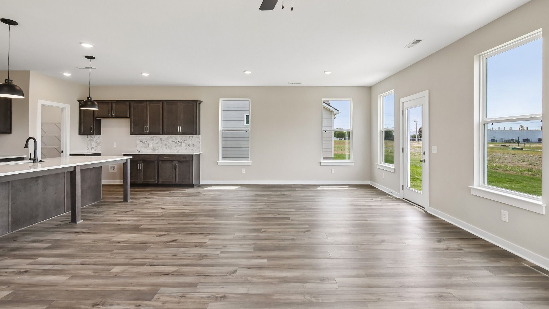 Image of First Floor with hard surface flooring and kitchen