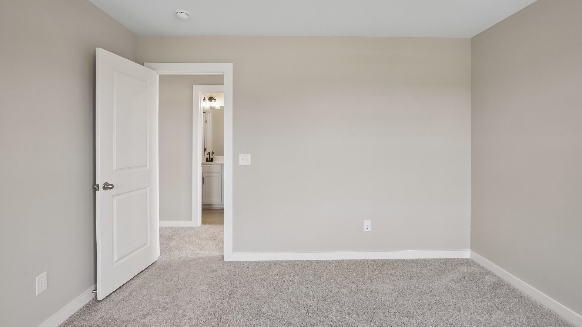 Bedroom with walk-in closet and window