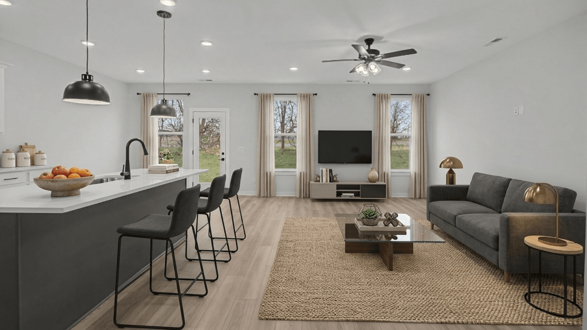 Virtually staged first floor