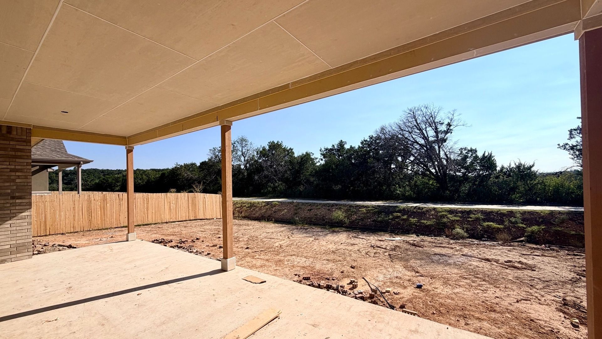 Actual home under construction