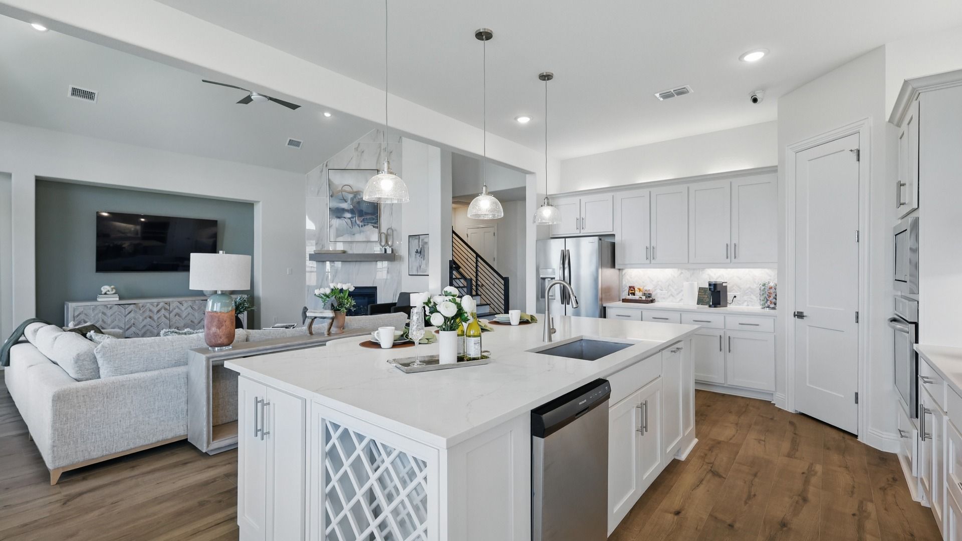Model home photos of similar floorplans, not pictures of actual home.