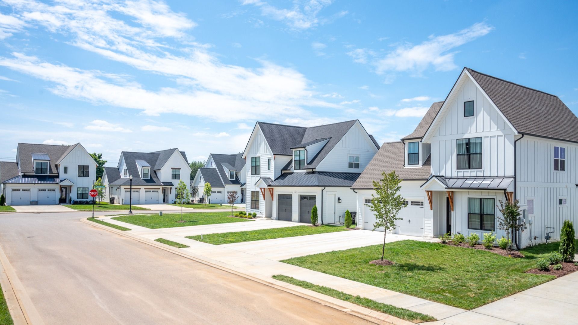 Street view of homes at Shelton Square