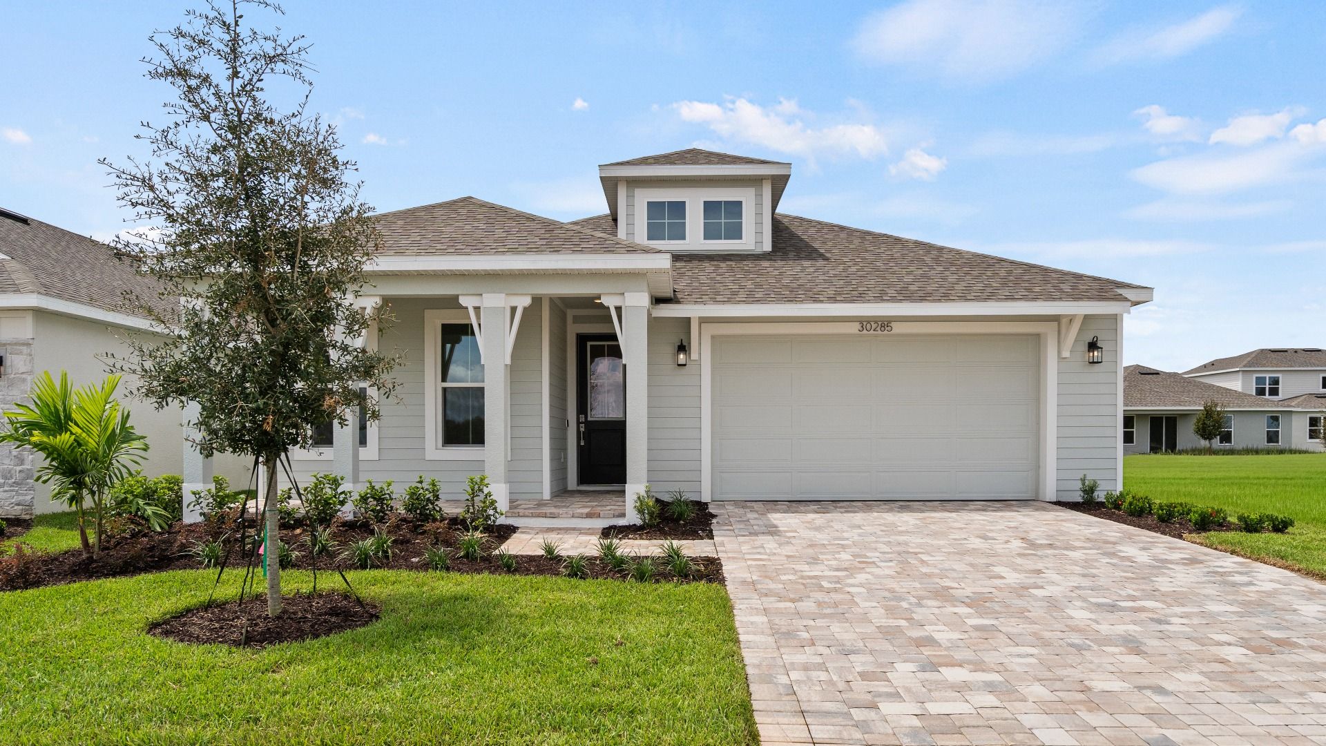 Buttonwood Elevation Floor Plan by DRB Homes in Ardisia Park in New Smyrna Beach