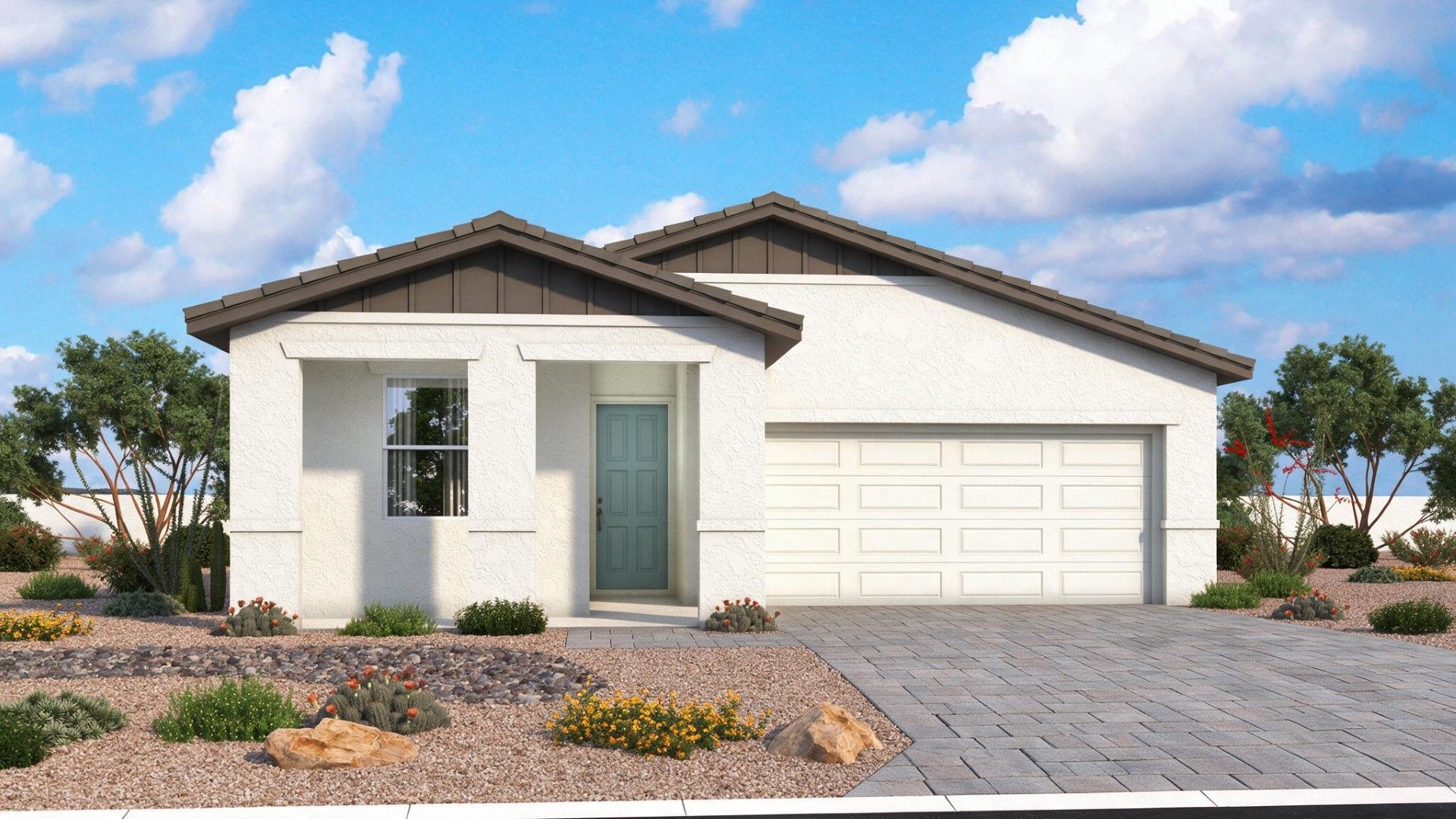 Magma Ranch, Florence AZ, Jerome Home Plan, Elevation C, Craftsman, DRB Homes