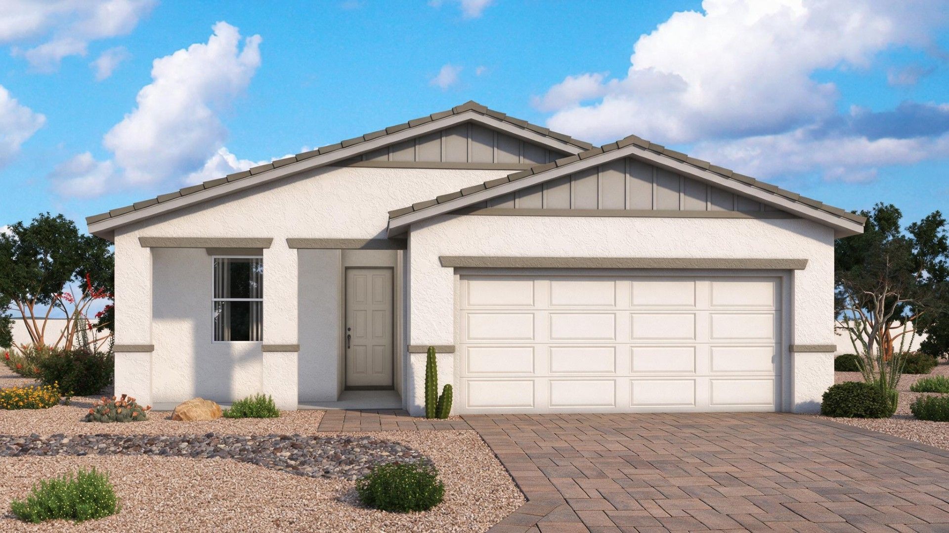 Magma Ranch, Florence AZ, Sedona Home Plan, Elevation C, Craftsman, DRB Homes