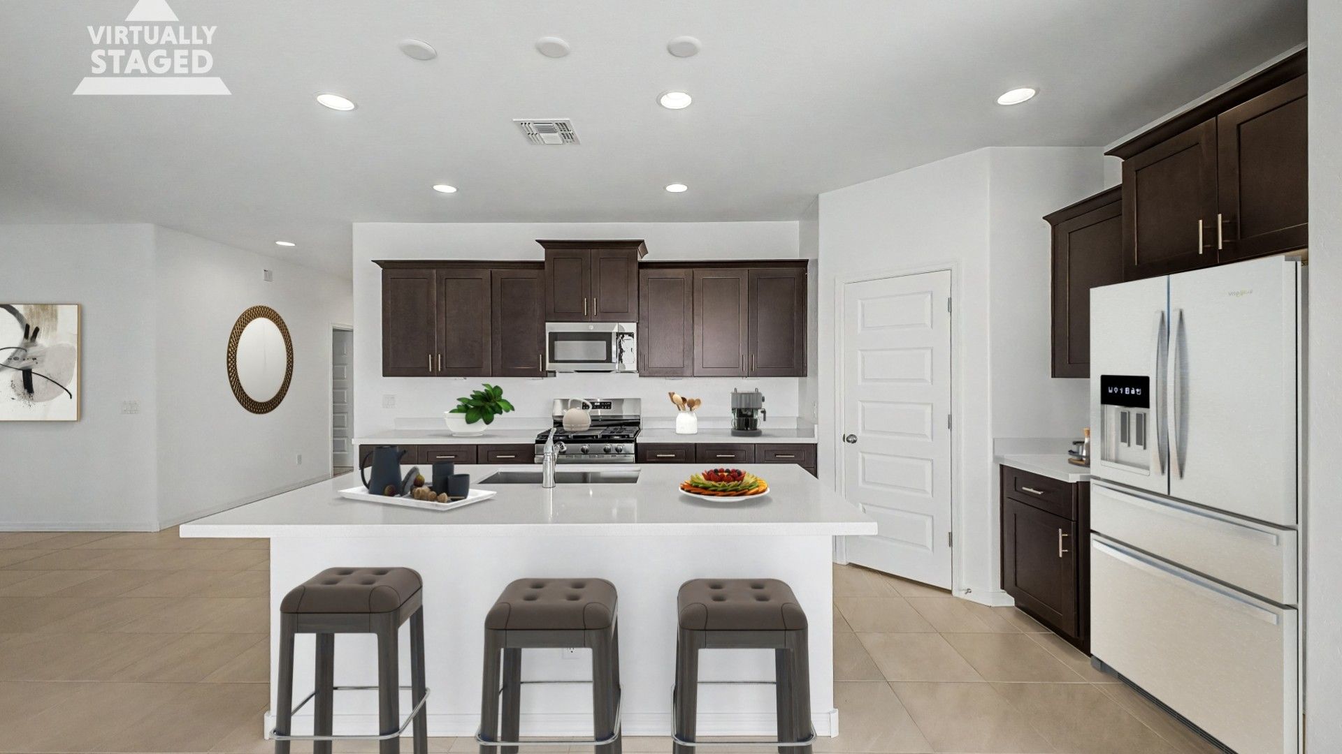 Sienna Park 1372 S 216th Ave, Buckeye AZ, Clover Interior Kitchen Staged, DRB Homes