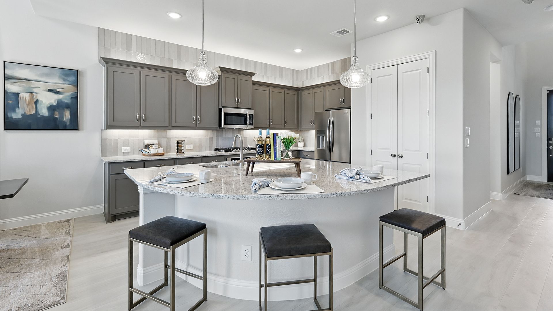 Model home photos of similar floorplans, not pictures of actual home.