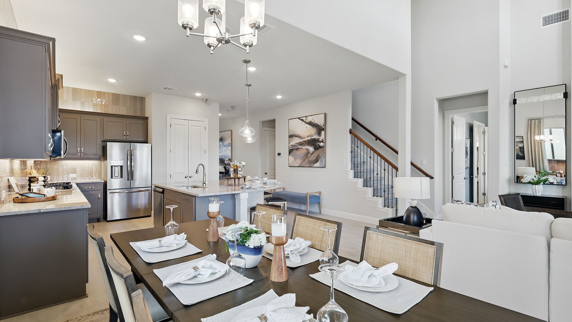 Model home photos of similar floorplans, not pictures of actual home.