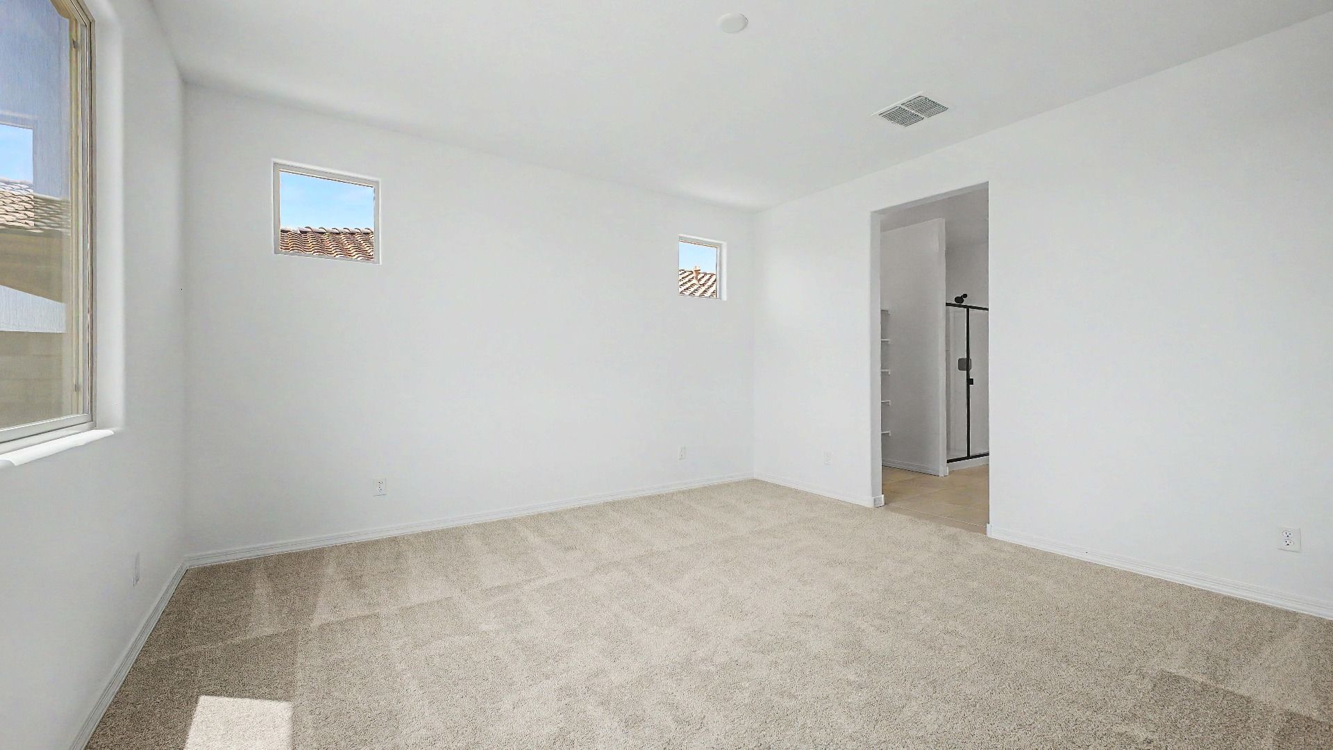 Relaxing primary suite in this quick move-in home by DRB Homes at Saguaro Hills at Vistancia, 32371 N 123rd Dr, Peoria, AZ.