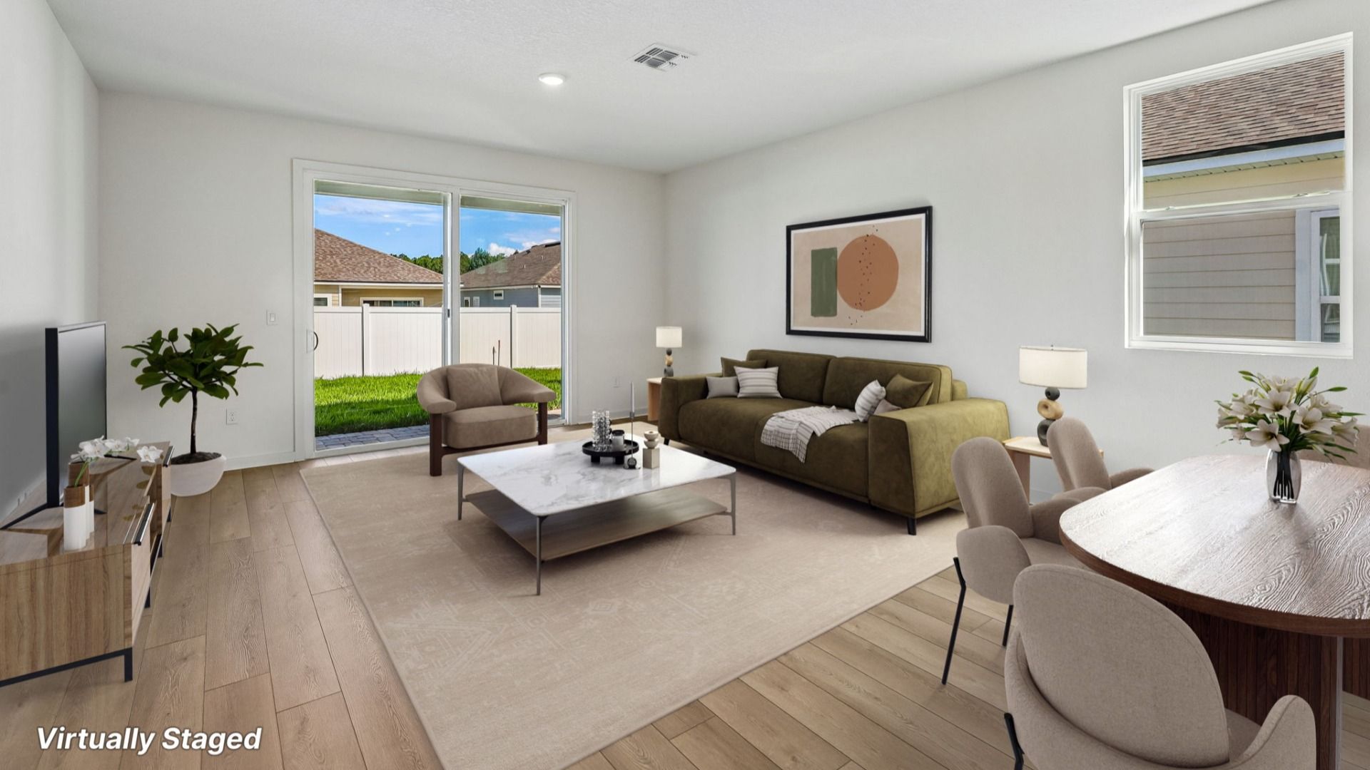 Fleetwood Floor Plan Interior Living Space by DRB Homes in Panther Creek in Jacksonville, FL