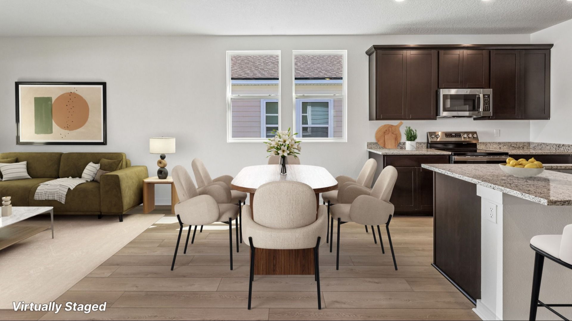 Fleetwood Floor Plan Interior Living Space by DRB Homes in Panther Creek in Jacksonville, FL