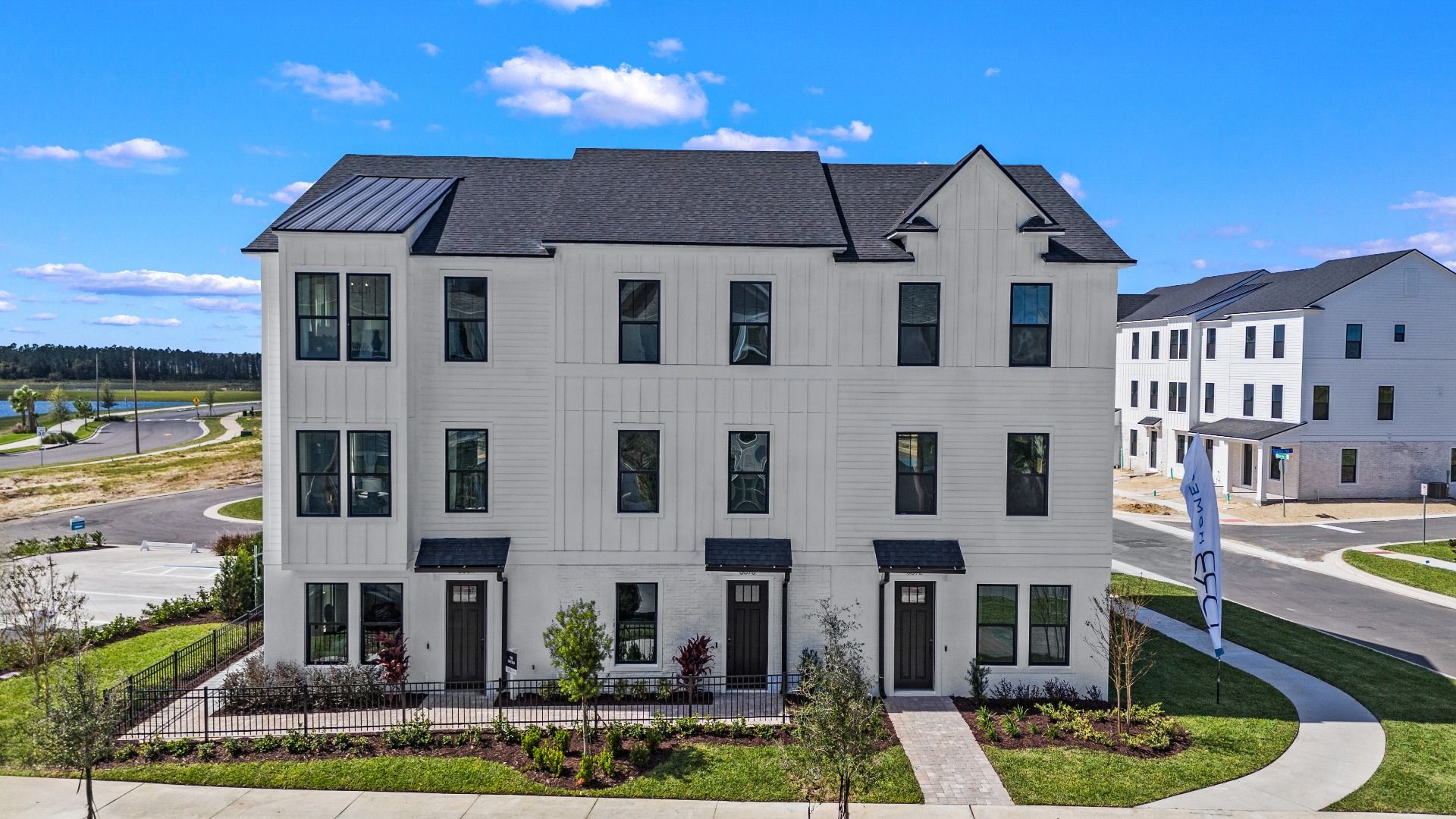The Lantana Floor Plan Exterior by DRB Homes in Parkview at Hamlin in Winter Garden