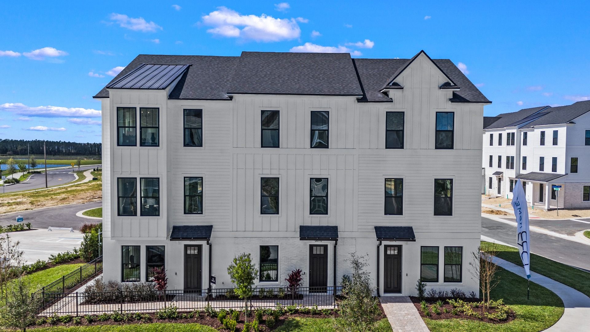 The Lantana Floor Plan Exterior by DRB Homes in Parkview at Hamlin in Winter Garden