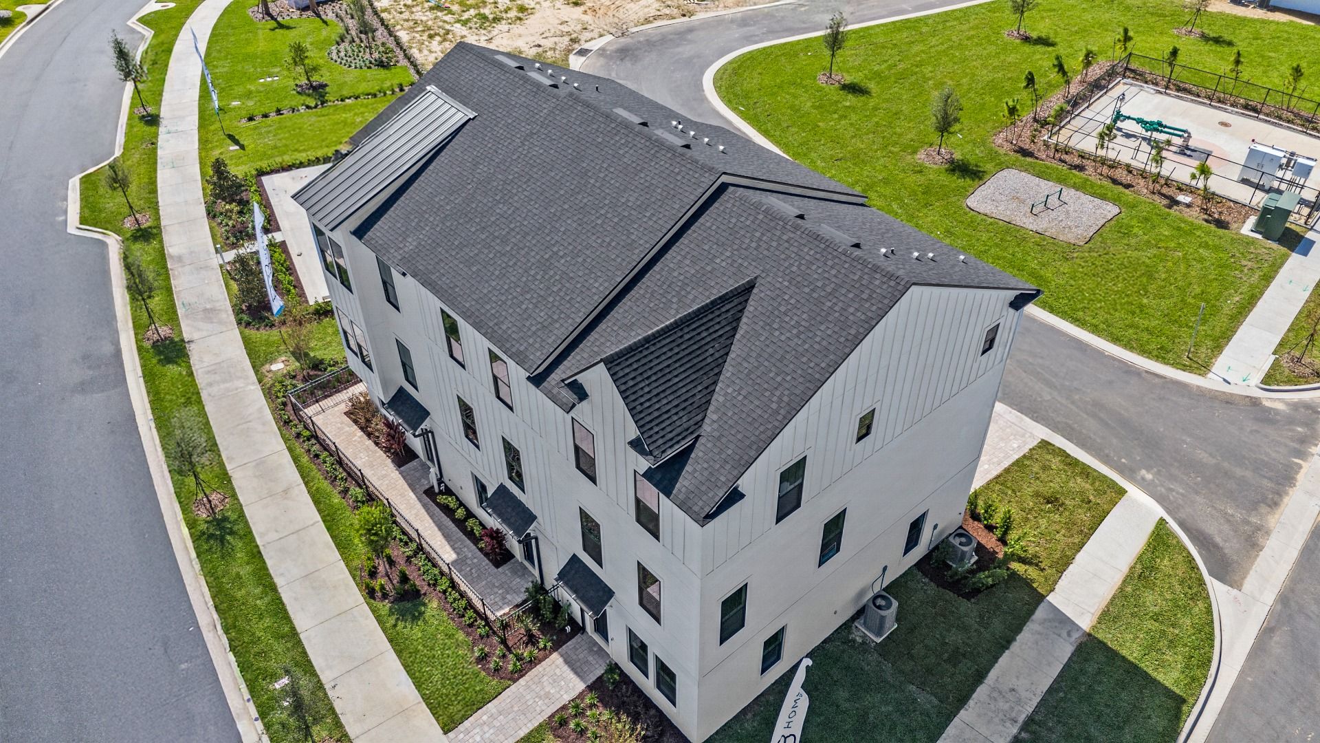 The Lantana Floor Plan Exterior by DRB Homes in Parkview at Hamlin in Winter Garden