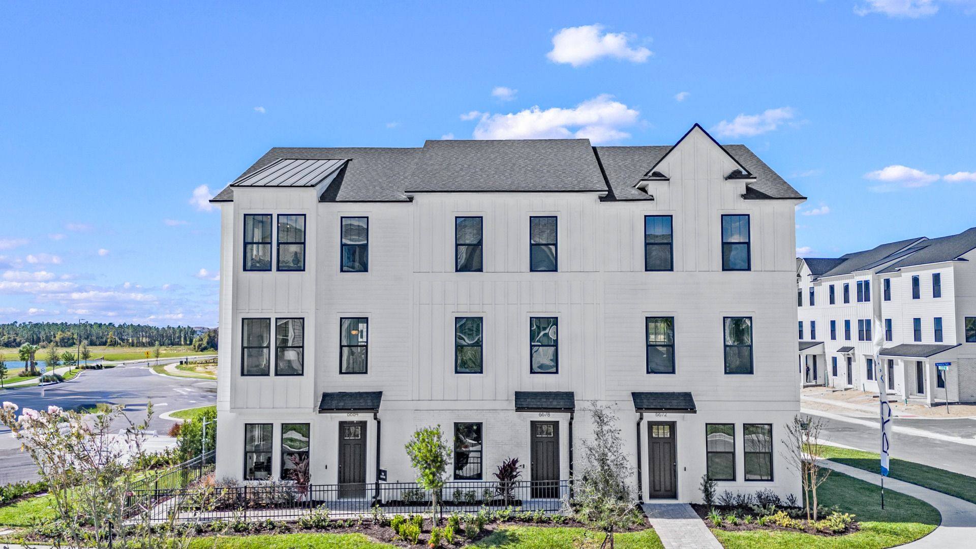 The Lantana Floor Plan Exterior by DRB Homes in Parkview at Hamlin in Winter Garden