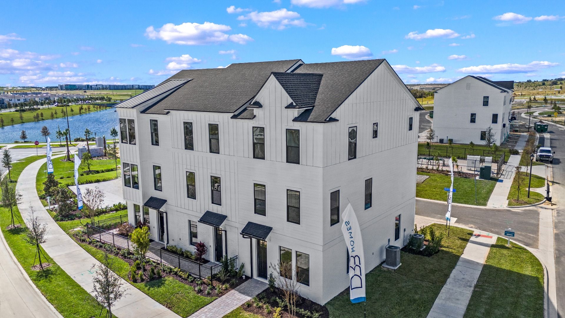 The Lantana Floor Plan Exterior by DRB Homes in Parkview at Hamlin in Winter Garden