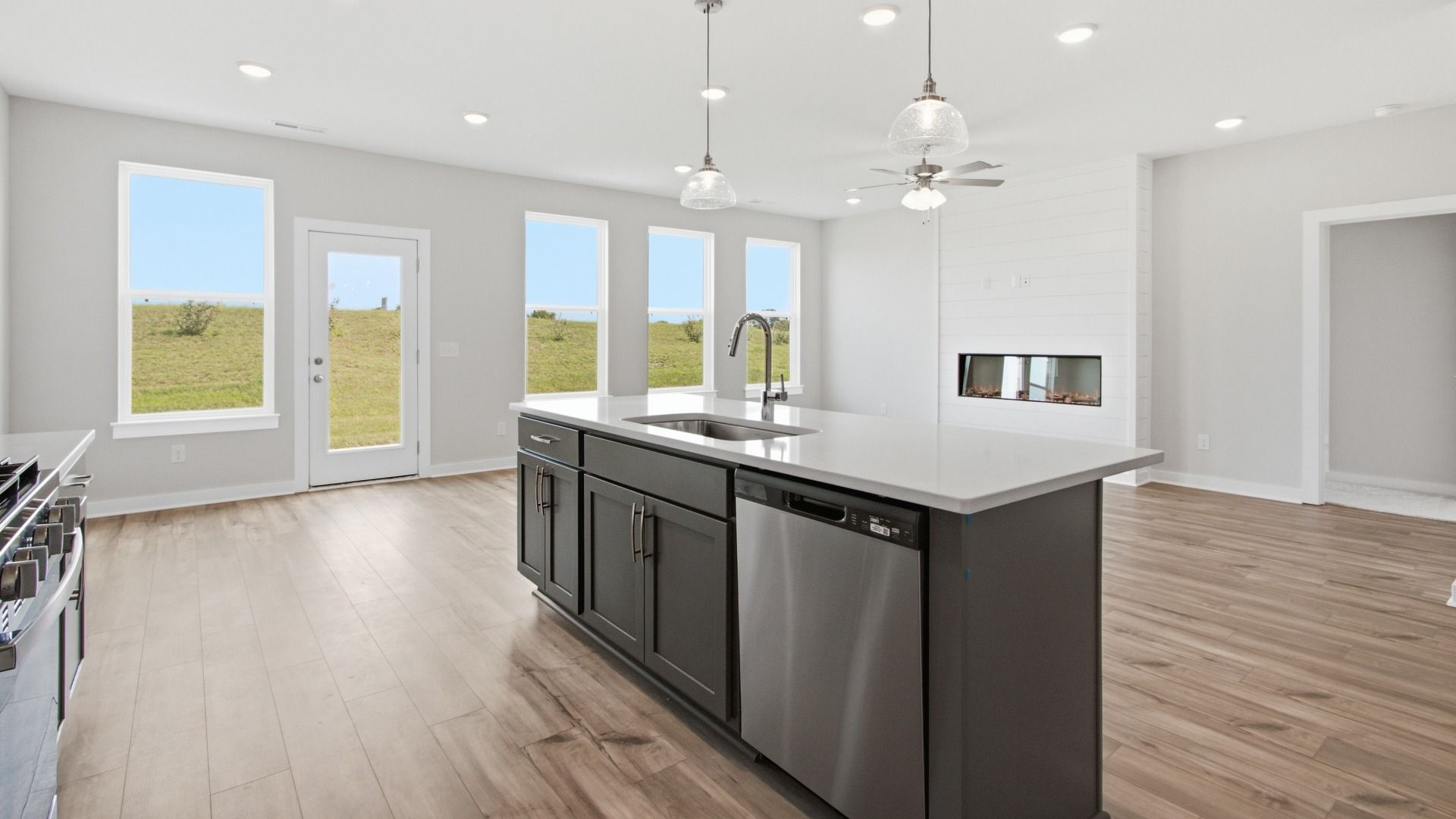 Various windows to allow for natural light and nature views for living areas