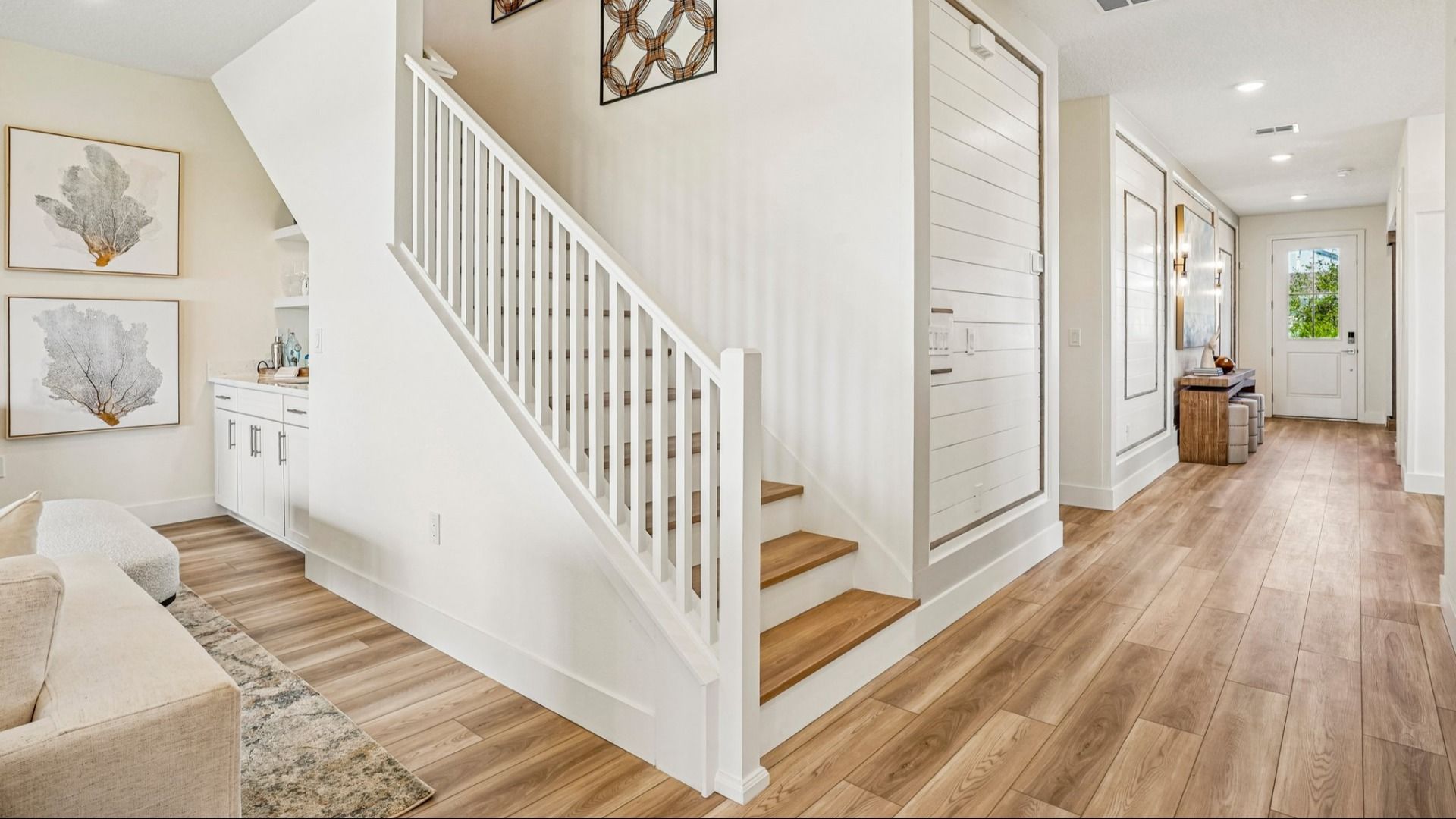 Oleander Floor Plan Stairs from Living Area to Loft by DRB Homes in Ardisia Park in New Smyrna Beach, FL