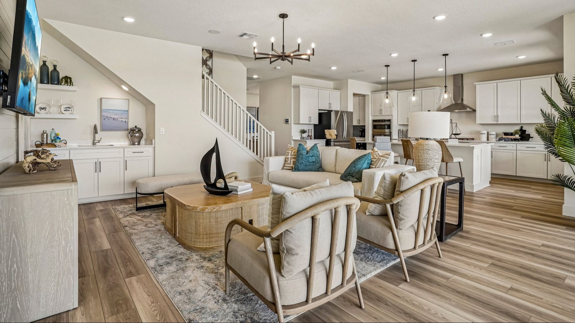 Oleander Floor Plan Living Area by DRB Homes in Ardisia Park in New Smyrna Beach, FL