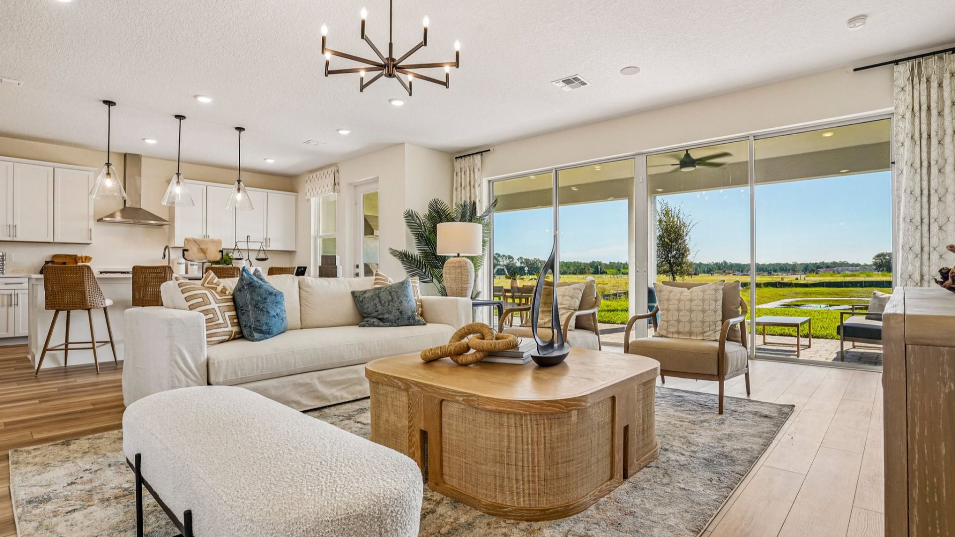 Oleander Floor Plan Living Area by DRB Homes in Ardisia Park in New Smyrna Beach, FL