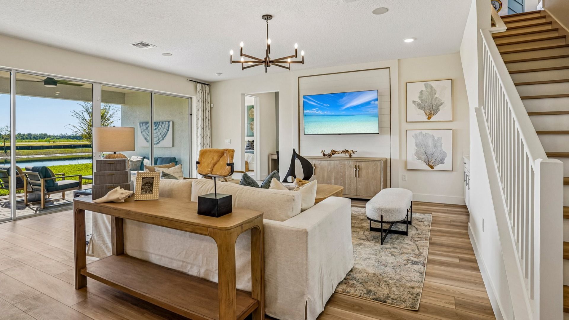 The Oleander Interior Living Space by DRB Homes in Jacksonville, FL