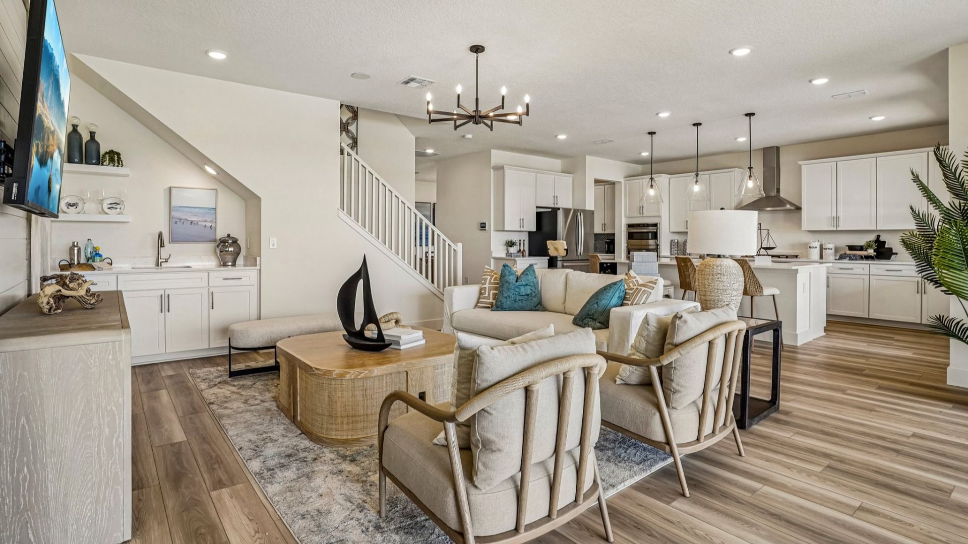 The Oleander Interior Living Space by DRB Homes in Jacksonville, FL