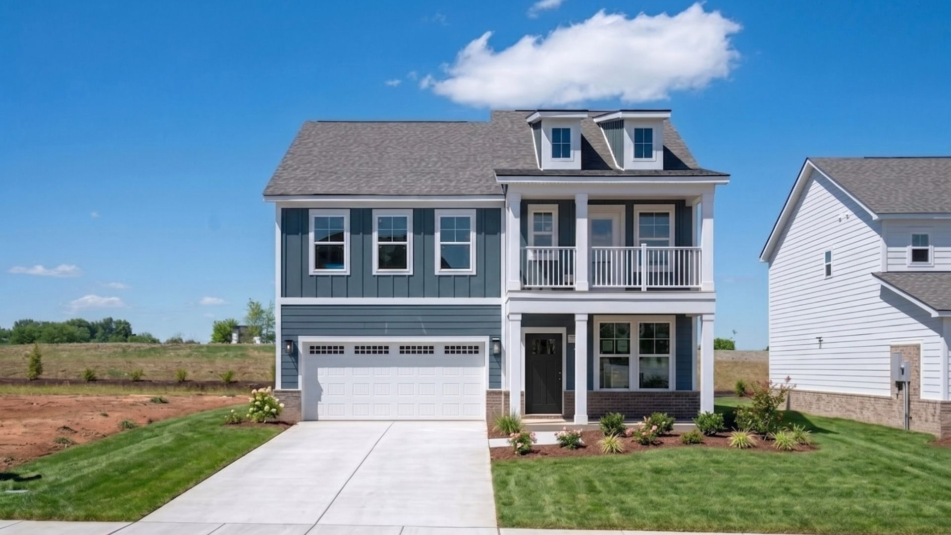 Exterior of Pelham plan home built in McClure Farms in Columbia, TN
