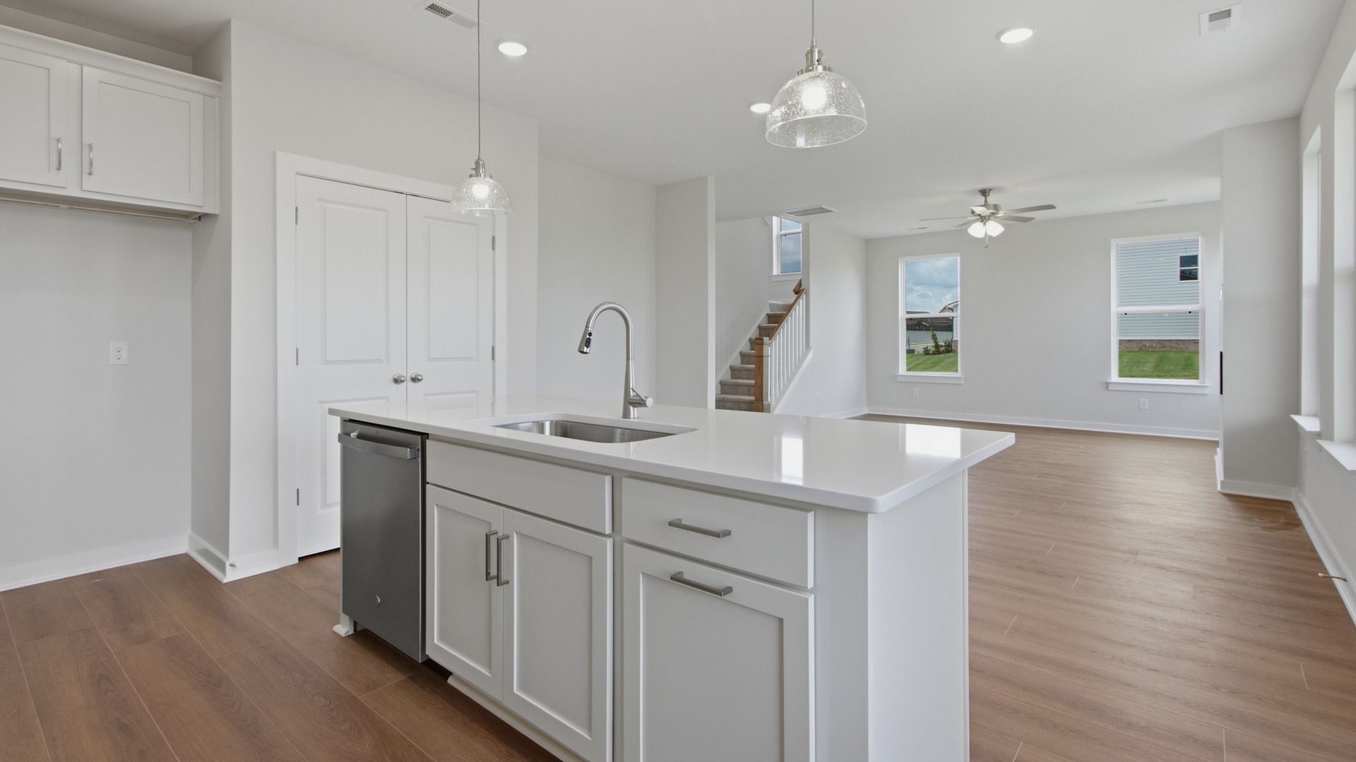 Living space from kitchen view