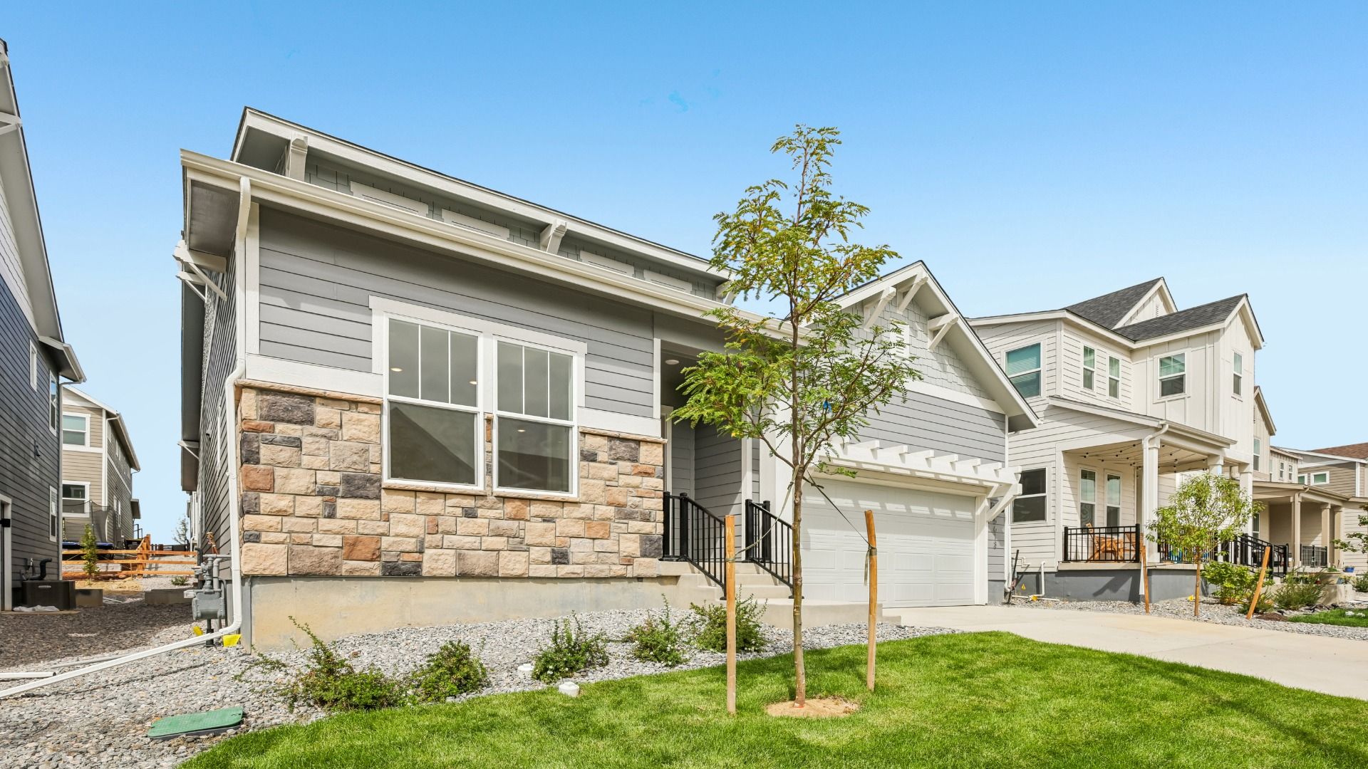 Attractive curb appeal enhances the home's overall appeal
