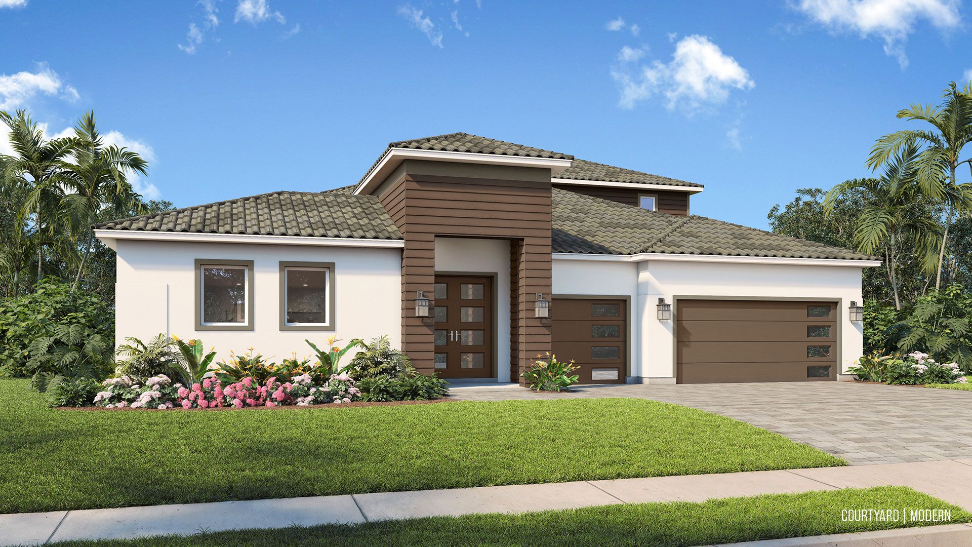 Grand Courtyard - River Preserve Estates: Parrish, Florida - DRB Homes
