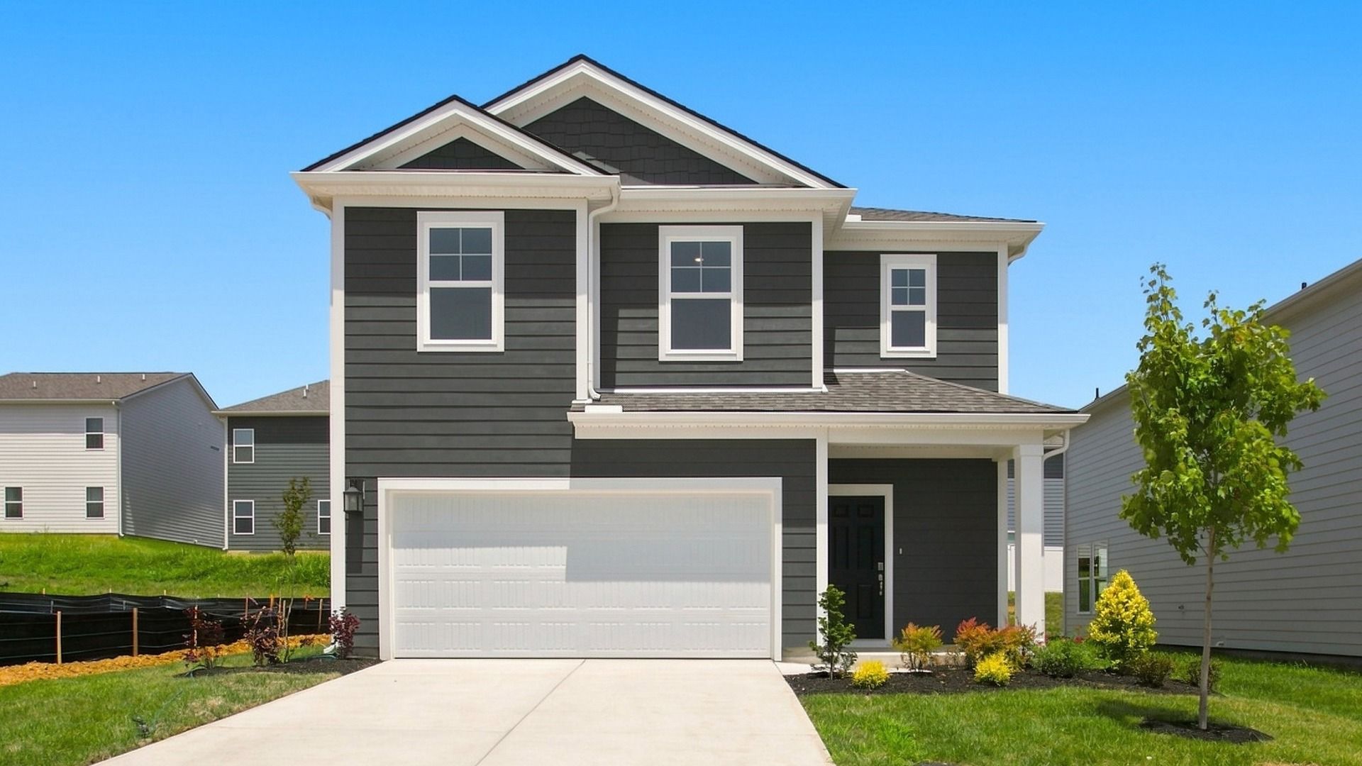 Exterior of Beramont plan home built in Tennessee