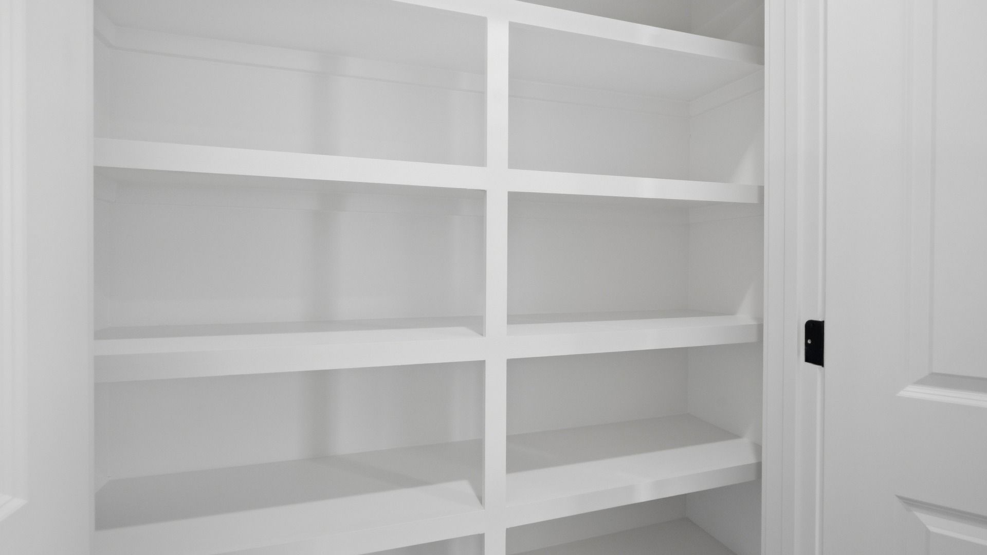 Several storage options in pantry