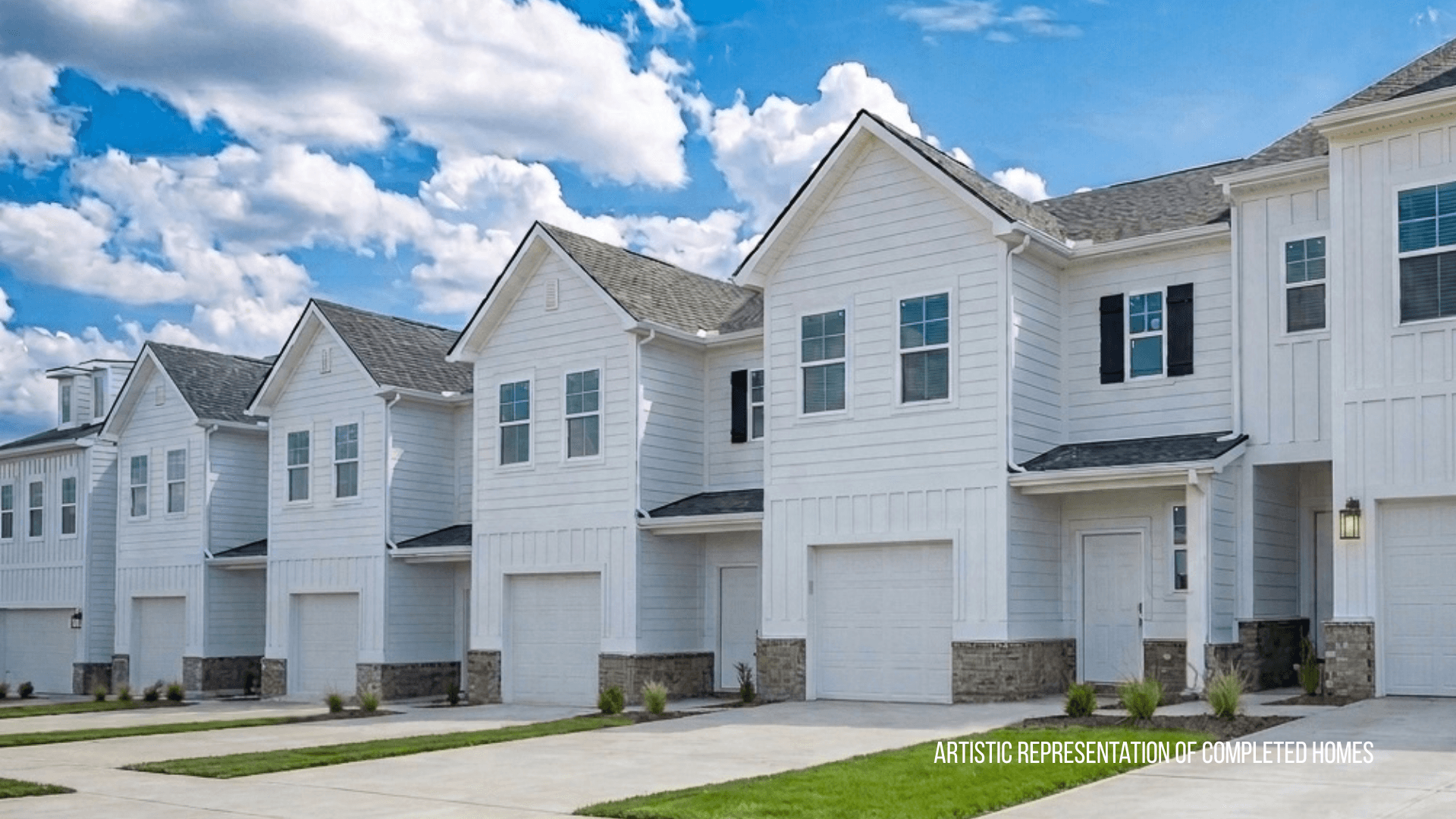 Zoomed in focus of the Braden townhome