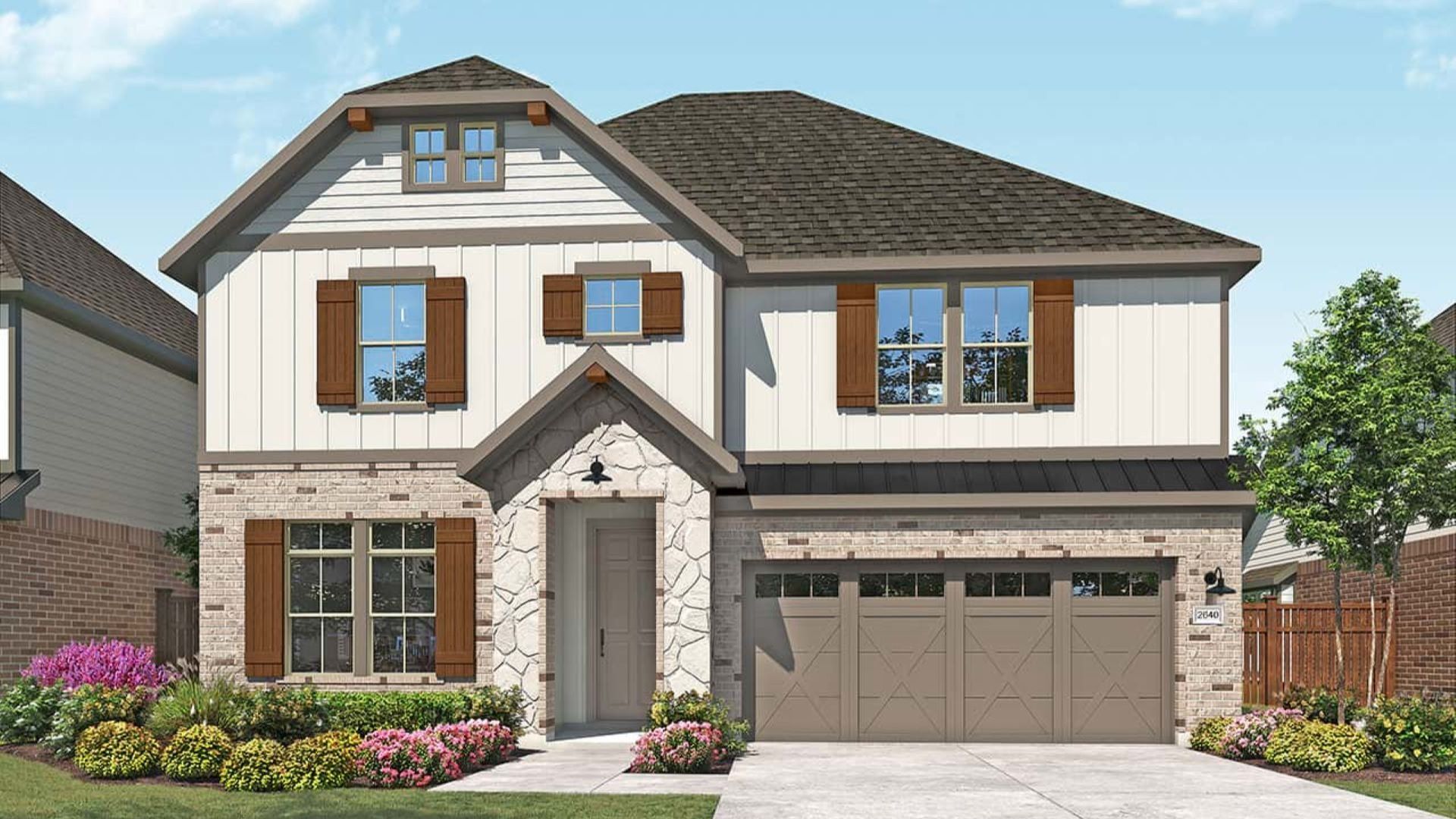Modern single-family home design in residential architecture