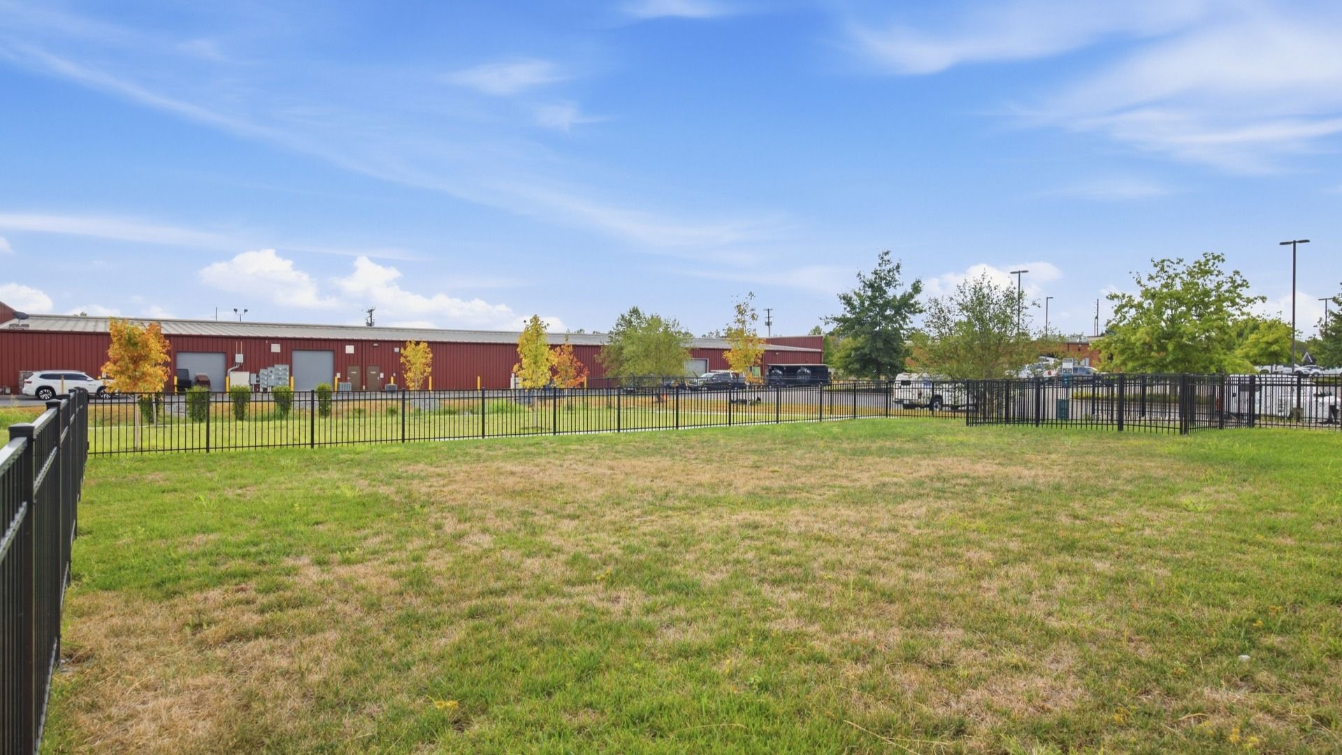 Convenient dog park in community