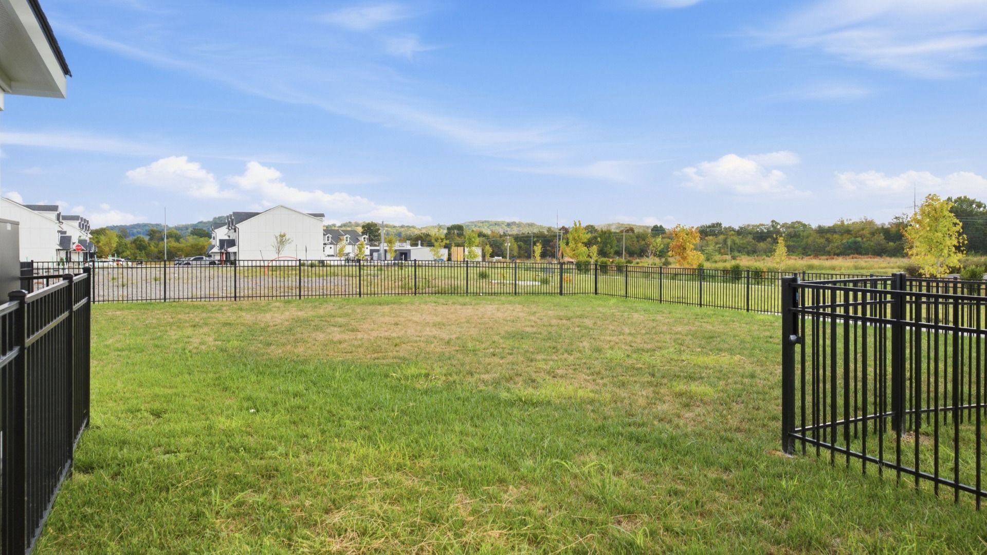 Convenient dog park in community