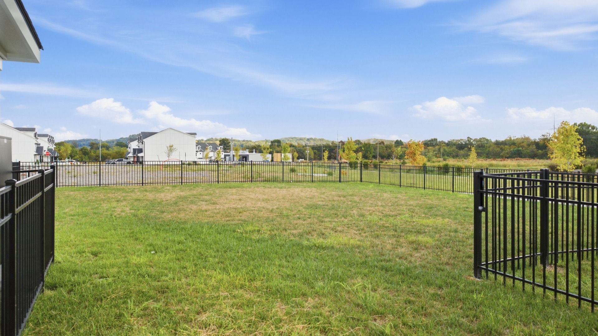 Convenient dog park in community