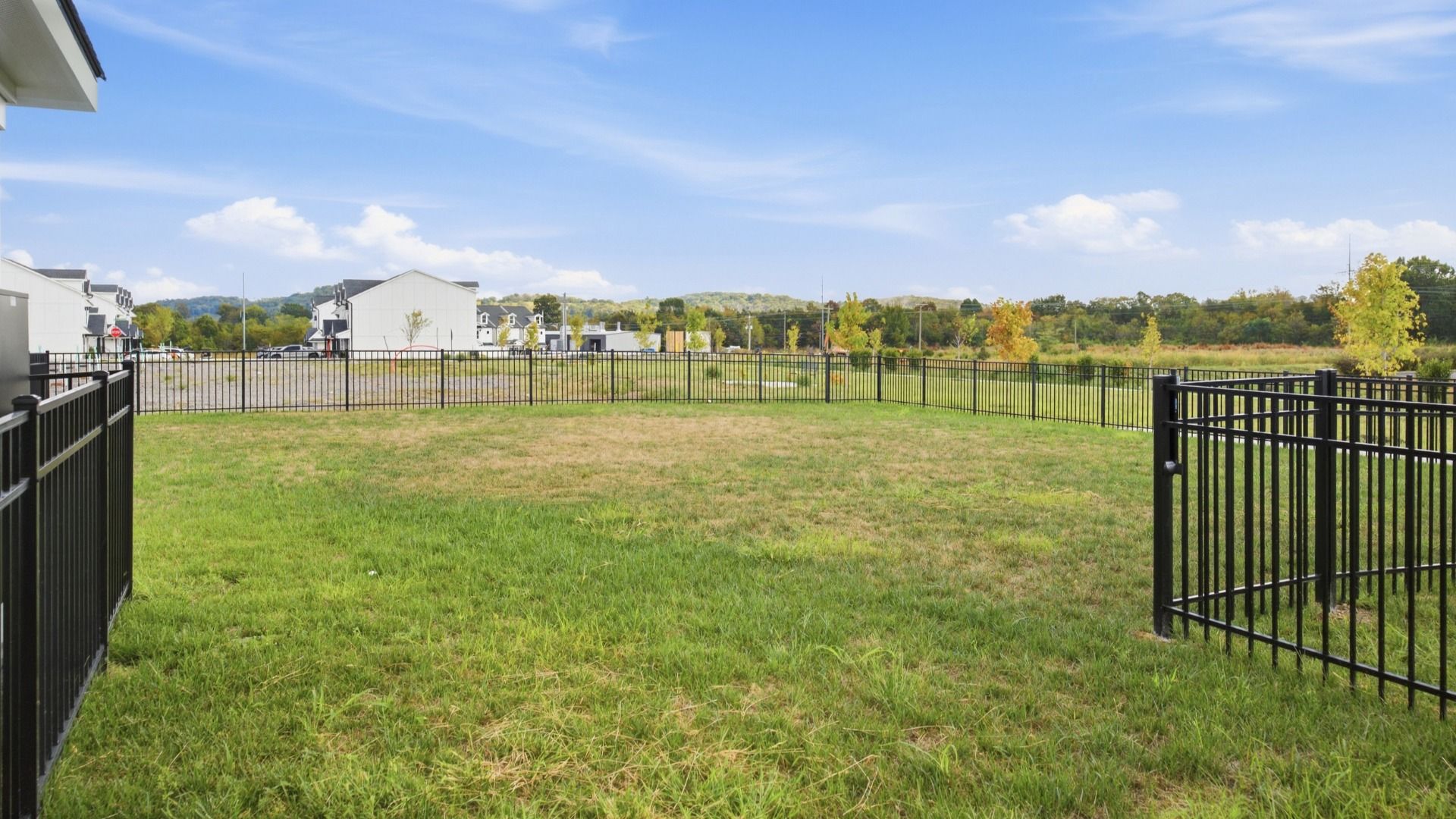 Convenient dog park in community