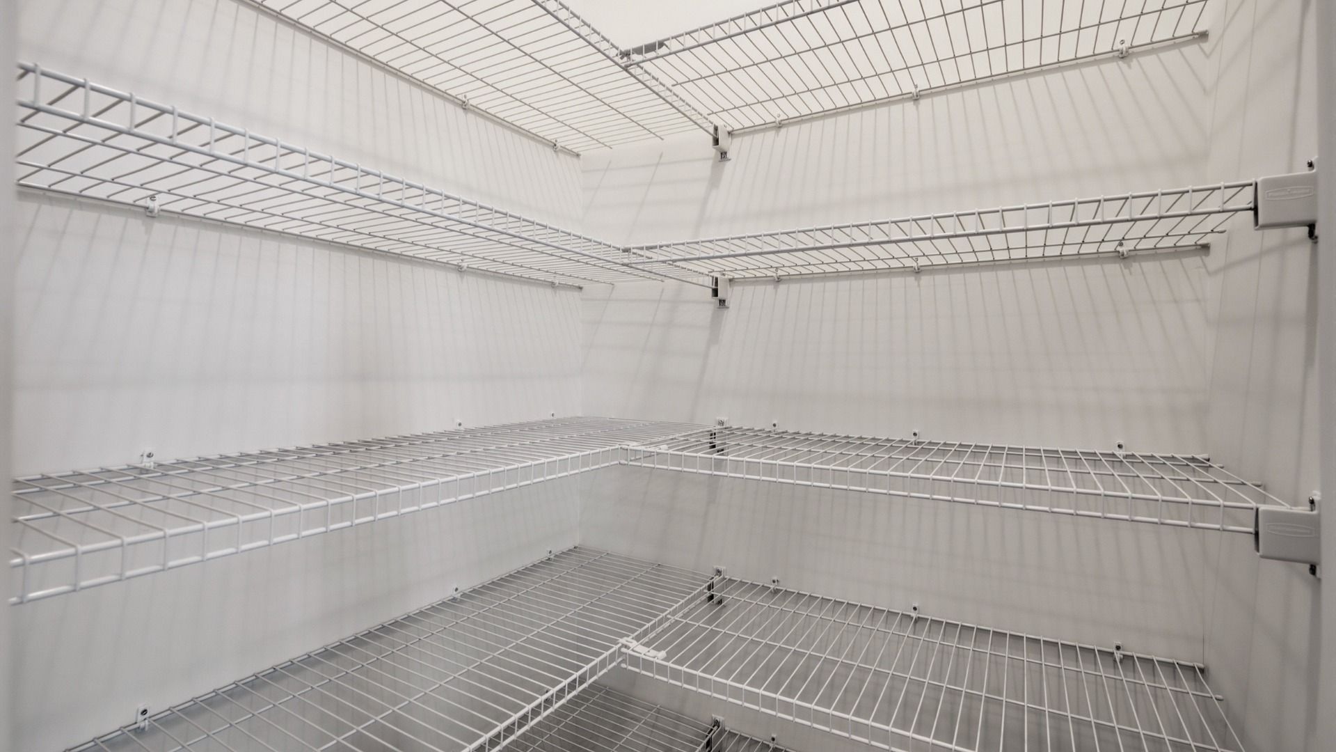 Kitchen pantry with rows of space for convenient storage options