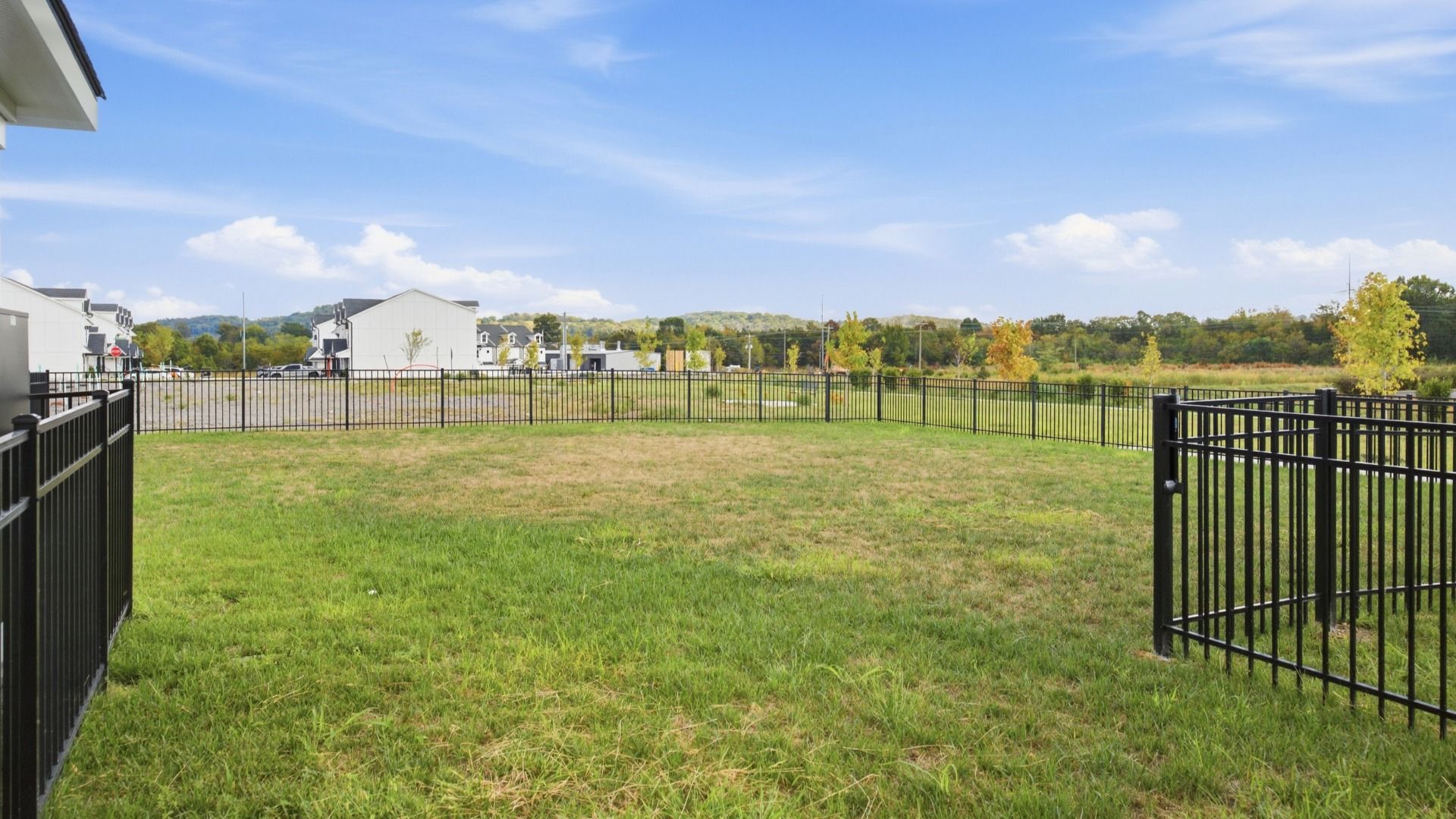 Convenient dog park in community