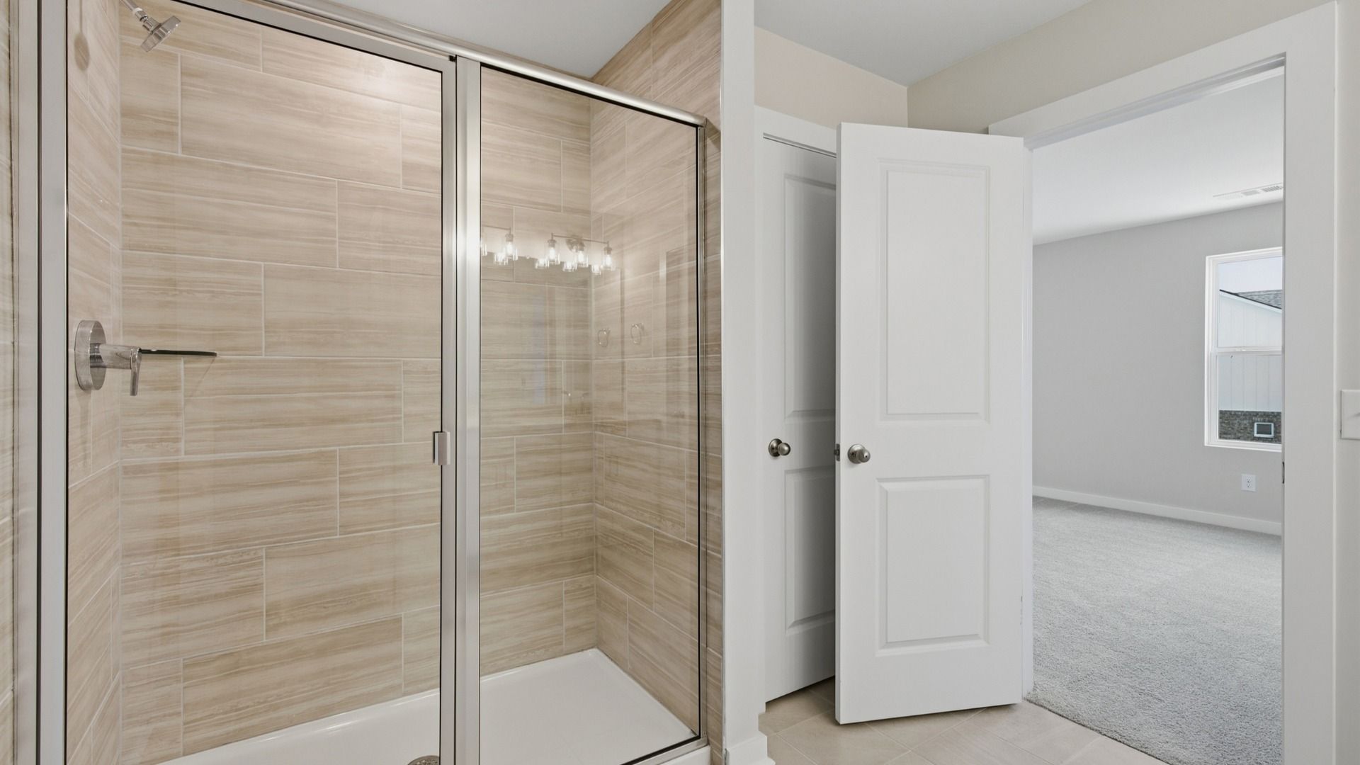 Primary bathroom with large shower