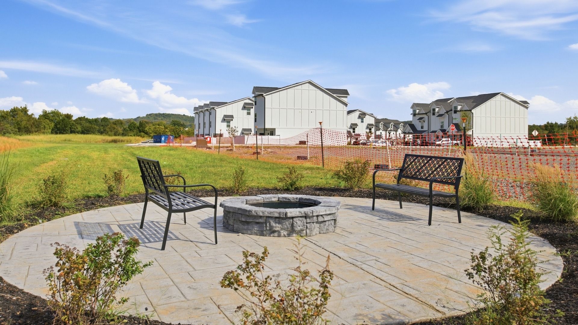 Enjoy the outdoors right outside your door at the community Fire pits