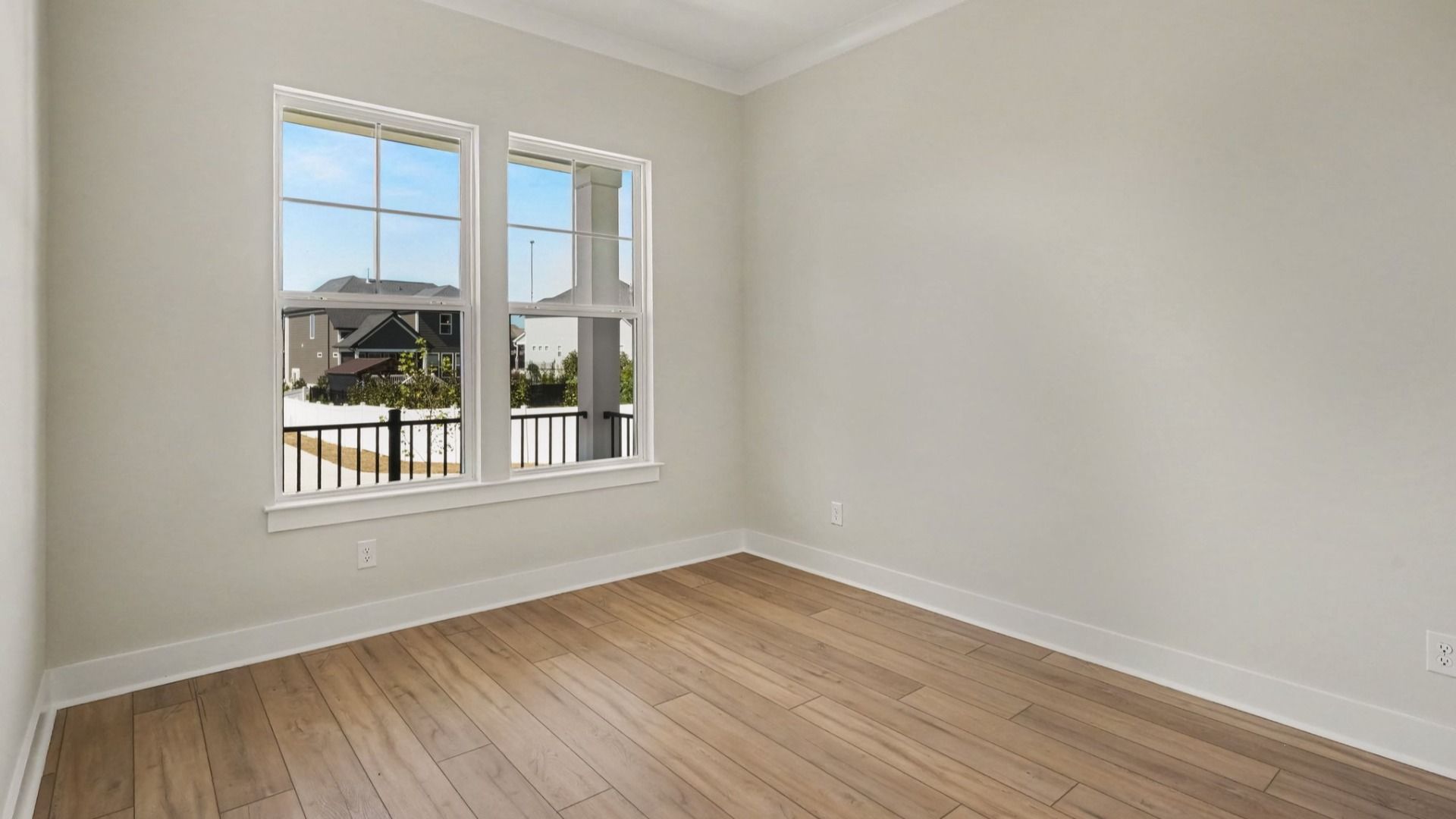 Secondary bedroom with windows