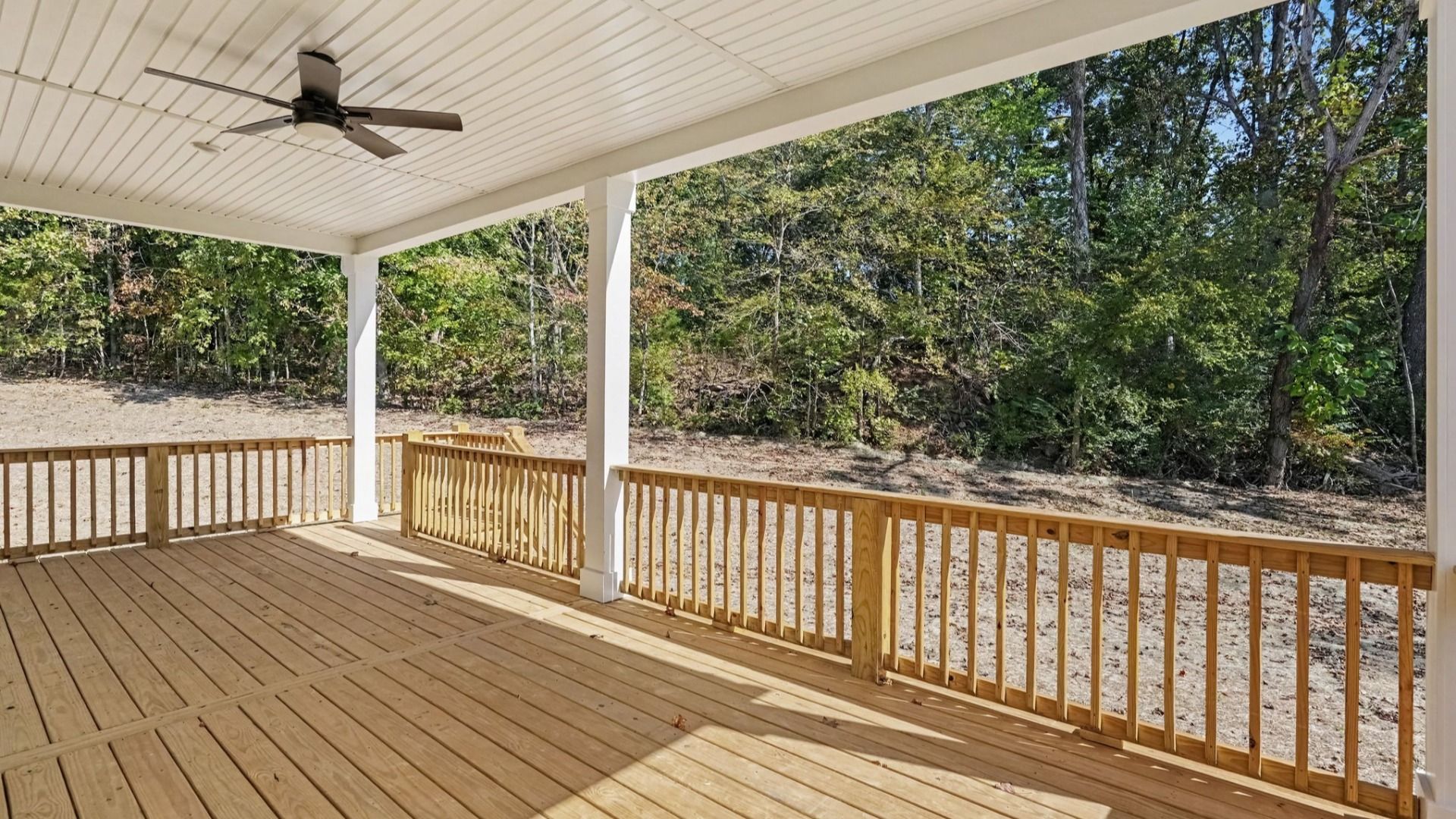 Back porch perfect for hosting outside activities