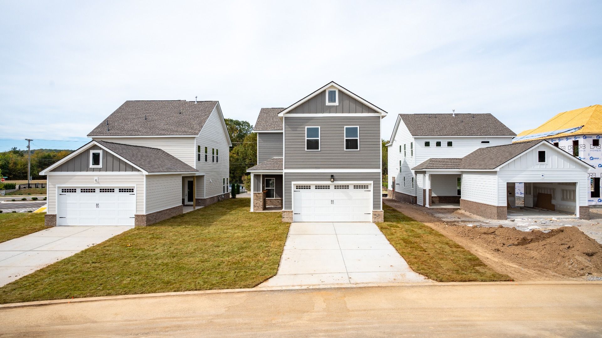 Rear exterior of beautiful two-story home in Rockvale, TN