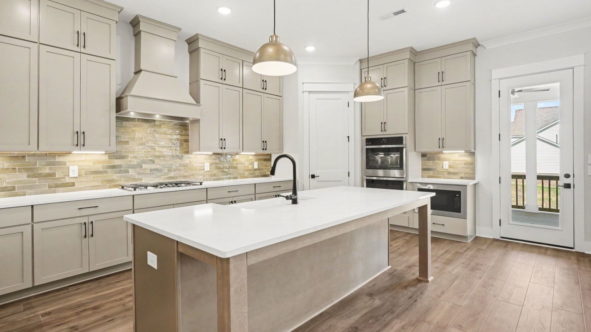 Gorgeous gourmet kitchen with various cabinets