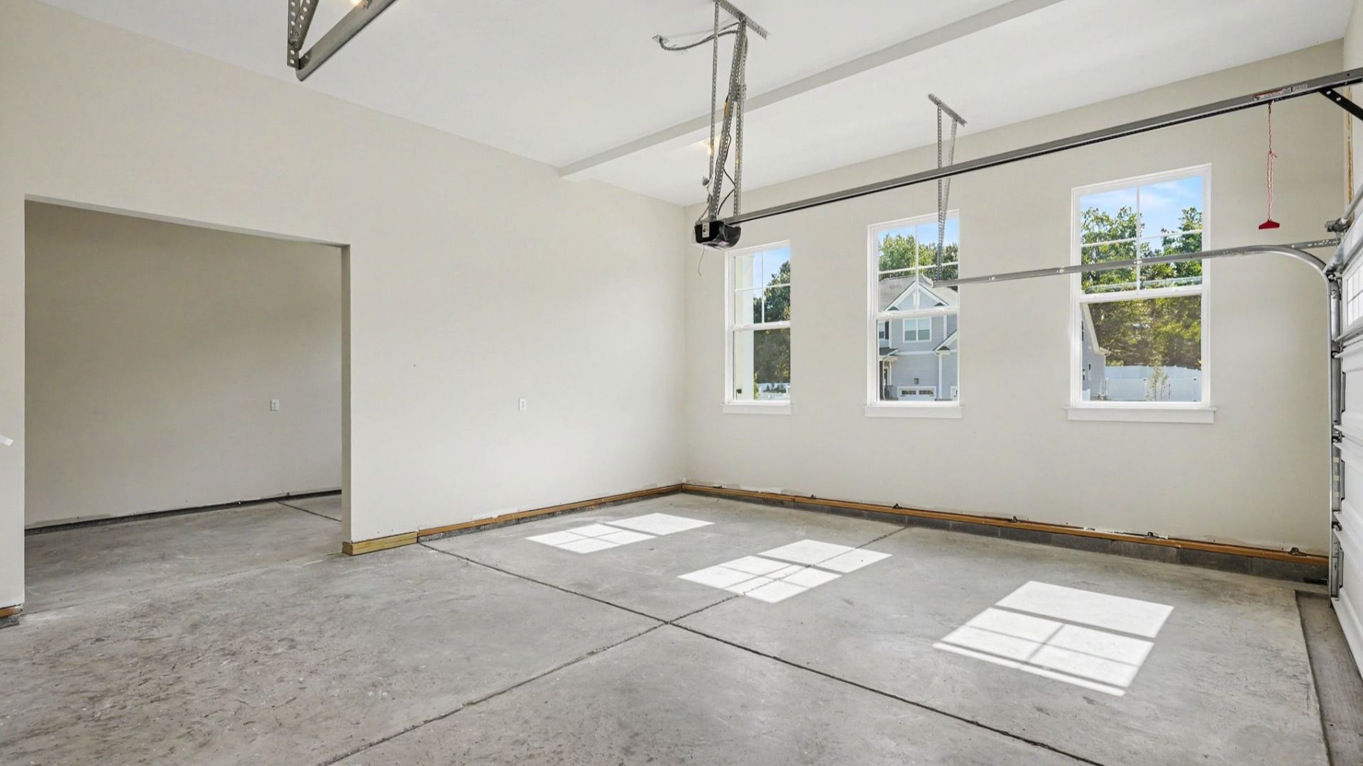 Spacious 2-car garage