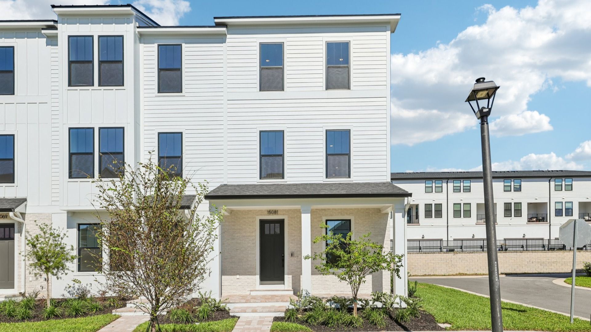 Lantana End Unit - Parkview at Hamlin: Winter Garden, Florida - DRB Homes