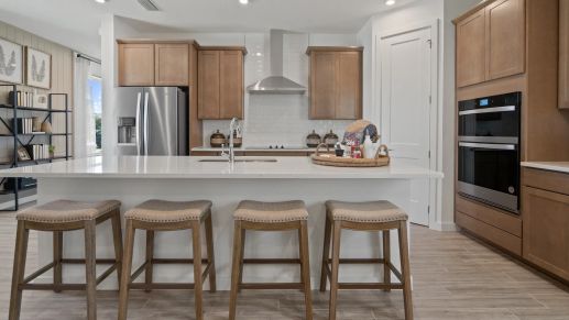 Imagine preparing meals for guests in your brand new kitchen.